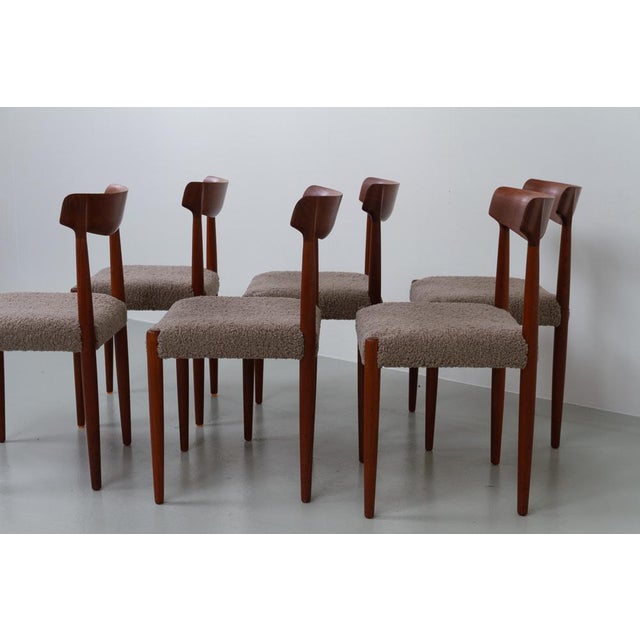 Slagelse Møbelværk Danish Modern Teak Dining Chairs by Knud Færch for Slagelse, 1960s, Set of 6 For Sale - Image 4 of 18