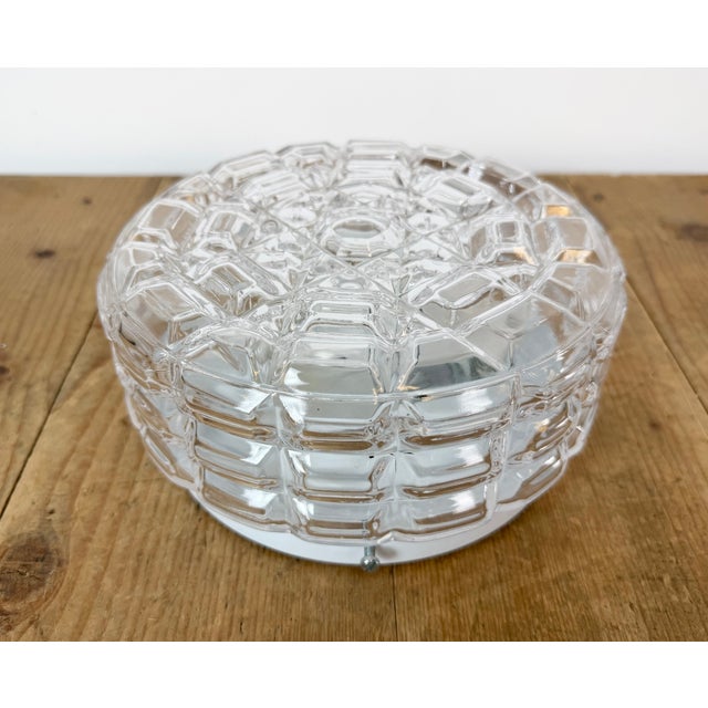 1980s Vintage Glass Wall Light, 1970s For Sale - Image 5 of 17