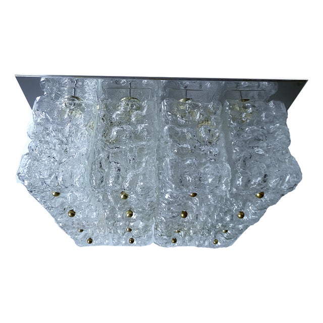 Large Bubble Glass Ceiling Lamp from Limburg For Sale