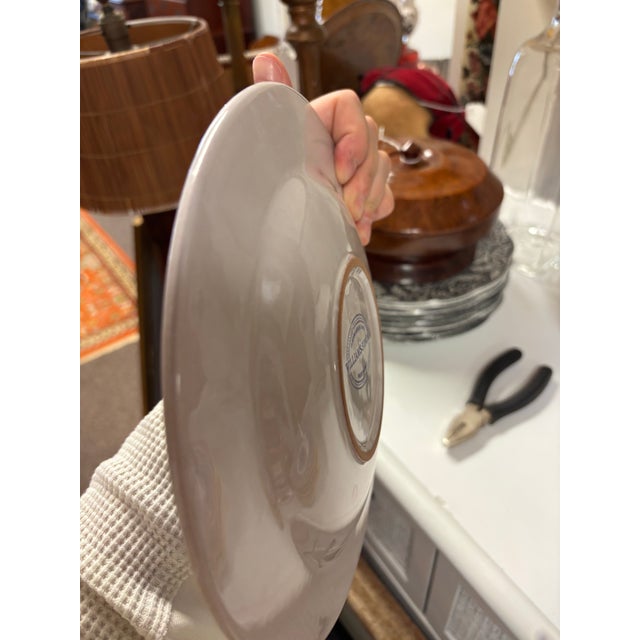 1910s Mediterranean William Sonoma Mediterranean Salad Plates - Set of 8 For Sale In New York - Image 6 of 6
