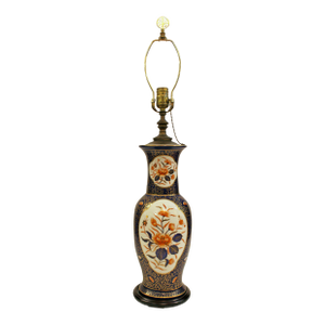 Circa 1900-1920 Japanese Vase Mounted as a Lamp