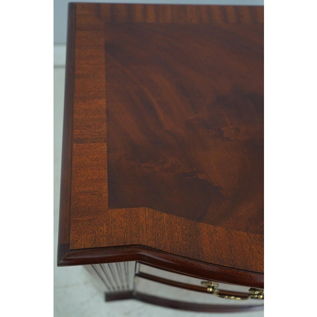 Henkel Harris Mahogany Bow Front Server For Sale - Image 9 of 18
