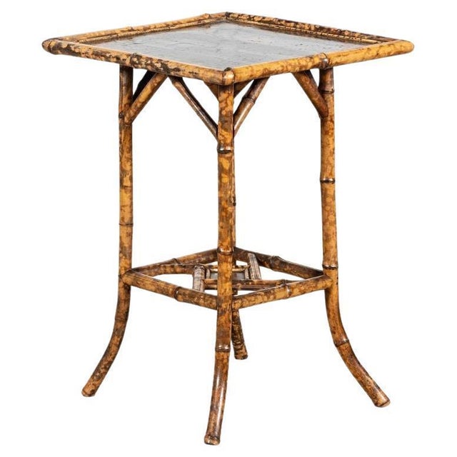 English Lacquered Bamboo Side Table, 1880s For Sale - Image 13 of 13