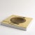 Vintage Horn Inlay Square Ashtray Catchall With Brass Center For Sale - Image 10 of 11