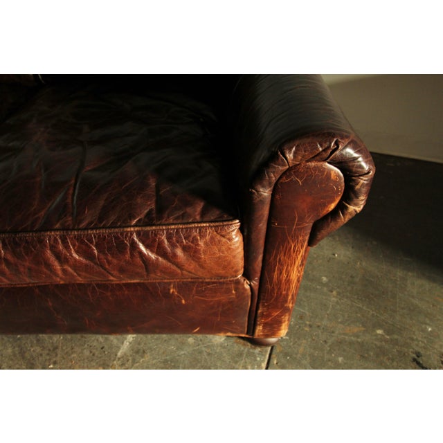 Restoration Hardware Lancaster Luxe Sofa in Cocoa Brompton Leather