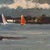 Vintage Seascape Art Oil Painting of Nautical Sailboats Venice Italy in a Gold Frame For Sale - Image 4 of 12