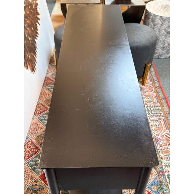 2020s West Elm Metalwork Console Table For Sale - Image 5 of 12