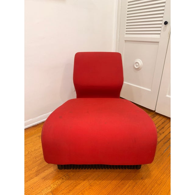 Mid-Century Modern Vintage Don Chadwick for Herman Miller Chadwick Modular Chair in Red For Sale - Image 3 of 4