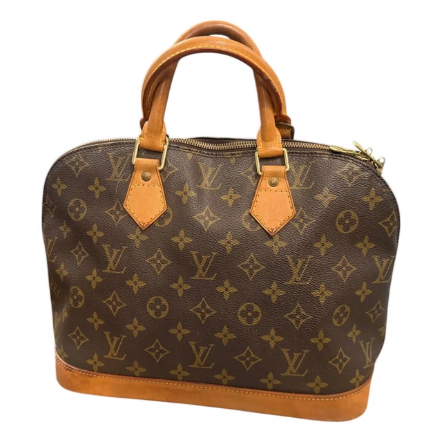 1996 Louis Vuitton Monogram Coated Canvas Alma Hand-Bag For Sale