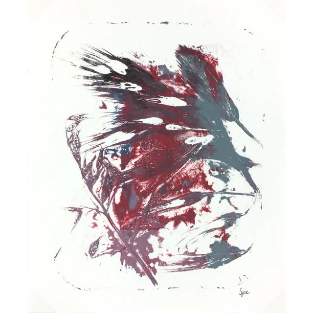 English Abstract Painting - Modern Grass For Sale