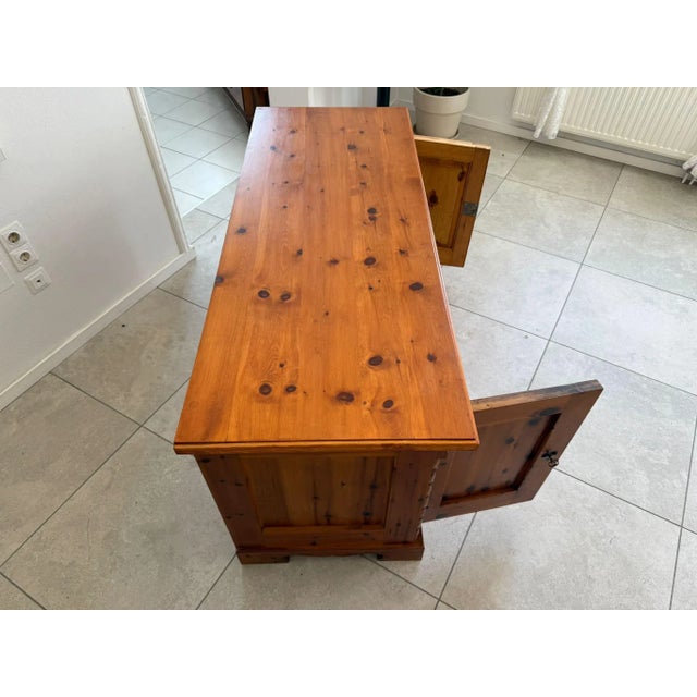 Wood Mid-Century Pine Secretaire, 1960s For Sale - Image 7 of 13