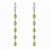 Hinged Hoop Peridot Drop Earrings. Elegant Huggie Hoop Earrings with Natural Peridot. Elegant long drop earrings with...
