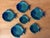 Vintage Portuguese Majolica Olfaire Fish Shaped Serving Dishes. Set of 6 For Sale - Image 9 of 10