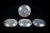Art Deco Ocean Liner Normandie Presentation Plates in Silver-Plated Metal with Ondulations Pattern by Luc Lanel for Christofle, France, 1933 For Sale - Image 6 of 8