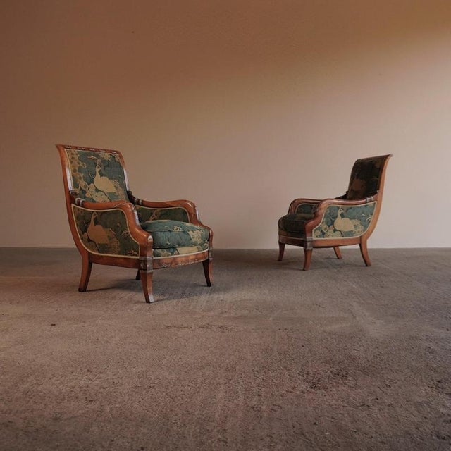 Directoire Painted Lounge Chairs, Set of 2 For Sale - Image 4 of 18