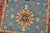 Kazak Runner 2’8” X 9’9” Blue Wool Tribal Hand-Knotted Oriental Rug For Sale - Image 4 of 13