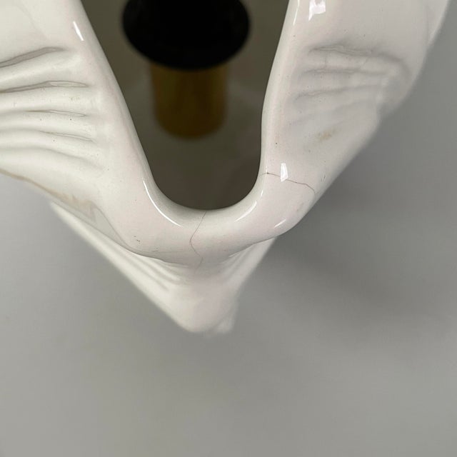 Mid-Century Modern Italian Ceramic Shells Table Lamp by Este Ceramiche, 1960s For Sale - Image 6 of 14