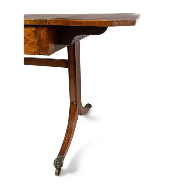 Mid 19th Century Antique English Mahogany Pembroke Adjustable Table For Sale - Image 5 of 6