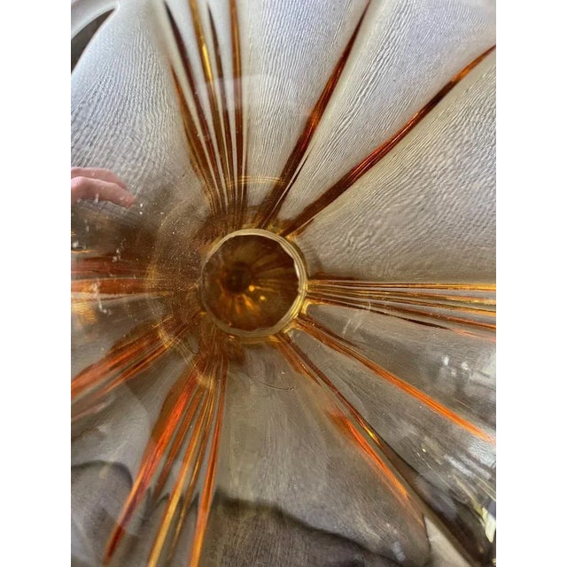 Vintage Glass Luxval Vase For Sale - Image 3 of 6