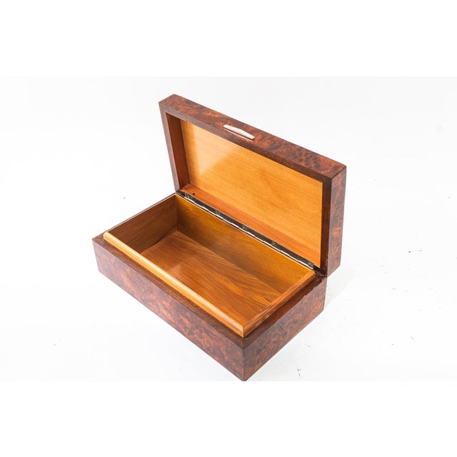 Brown Maple Wood Cigarettes Box, Vienna, Austria, 1950s For Sale - Image 8 of 13