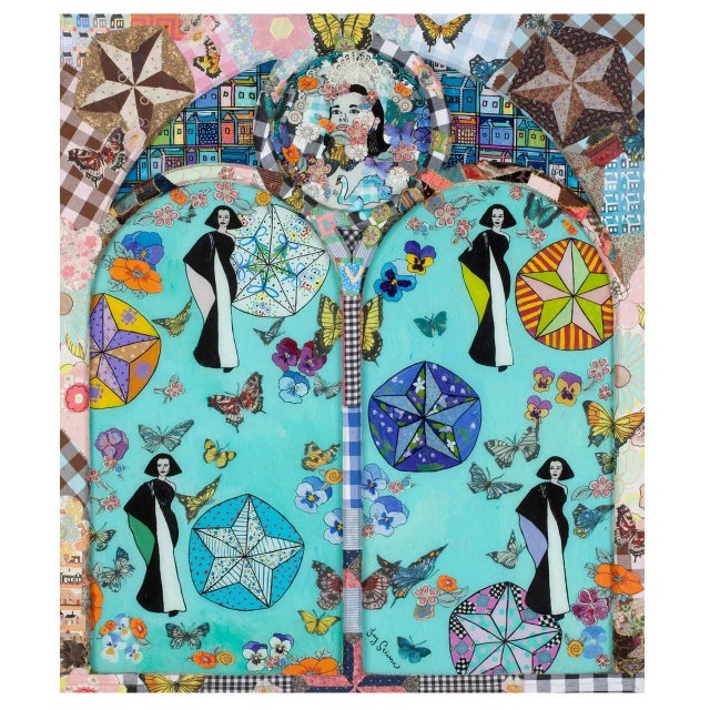 Glorious Gloria Painting on Glass For Sale In Philadelphia - Image 6 of 6