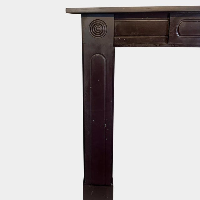 Blue Antique Regency Fireplace Mantel, 1810 For Sale - Image 8 of 9