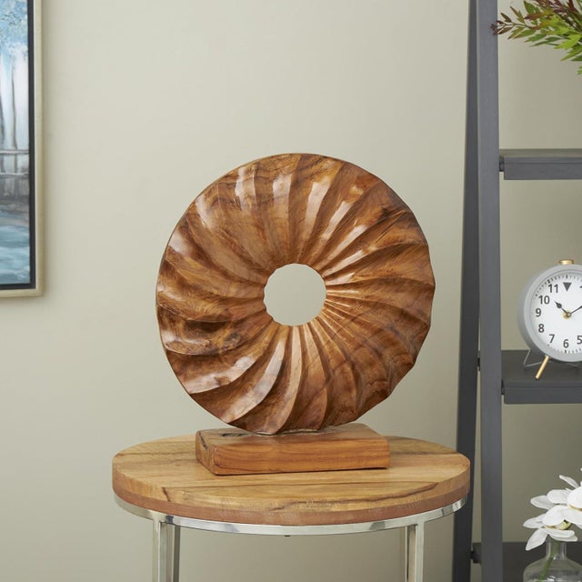 Abstract Teak Wood Sculpture Modern Home Decor For Sale In West Palm - Image 6 of 7