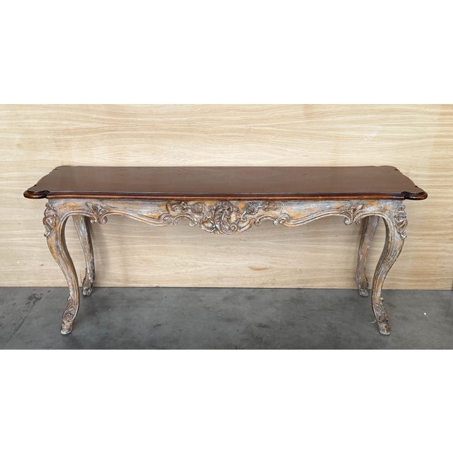 French Provincial Large 19th century French Console For Sale - Image 3 of 18