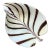 Vintage Italian Striped Glass Bowl After Murano For Sale