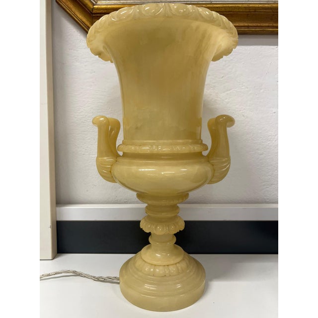 Stone Alabaster Table Lamp, 1970s For Sale - Image 7 of 12