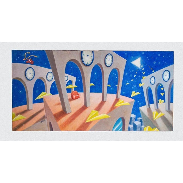 Orfeo - Believe Yourself Smart - Oil Painting On Canvas - 2002 For Sale - Image 4 of 4