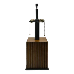 Currey & Co. Mod Reeded Wood Table Lamp