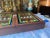Late 20th Century Late 20th Century Vintage Art Deco Style Painted Glass Panel Spice Rack Cabinet With 30 Bottles For Sale - Image 5 of 12