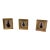 Vintage Miniature Brass Silhouette Frames With Girl & Flower Vignettes - Set of 3 For Sale
