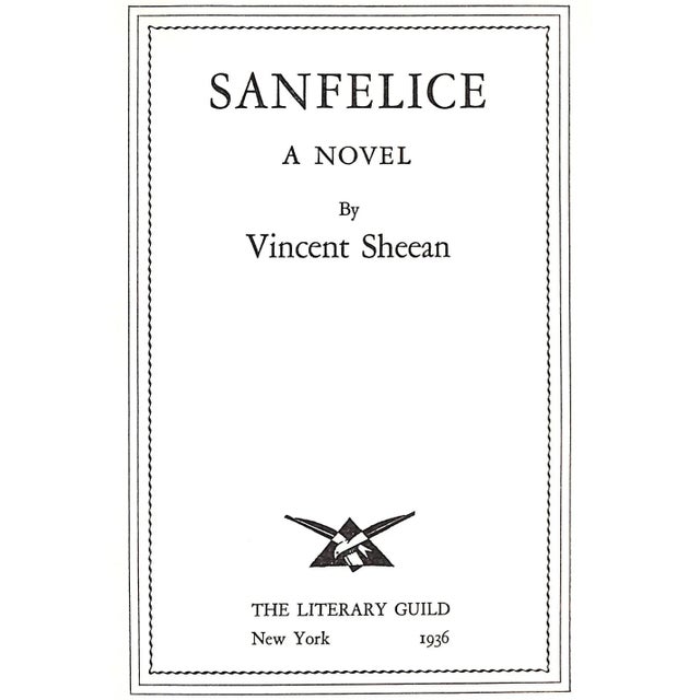 Traditional "Sanfelice" 1936 Sheean, Vincent For Sale - Image 3 of 5