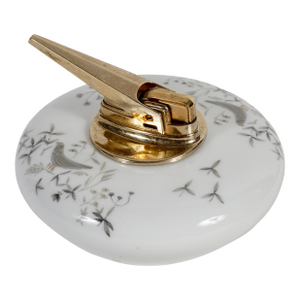 Vintage Ronson Porcelain Table Lighter by Rosenthal