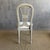 Textile Late 19th Century Set of 4 European Painted Dining Chairs With Linen Upholstery For Sale - Image 7 of 15
