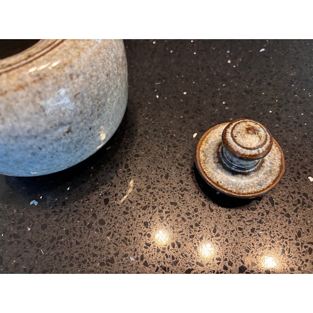 Japanese Style Handcrafted Stoneware Teapot by Roger Collet, 1960 For Sale - Image 9 of 13