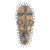 Enzo Borgini Italian Mid Century Terra Cotta With Iron Sculpture Wall Art Tribal Mask For Sale