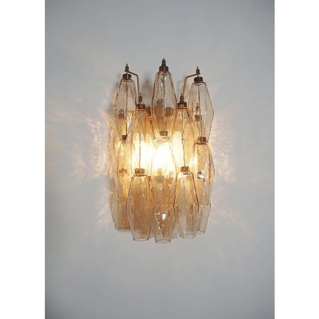 Vintage Italian Poliedri Wall Sconces in Smoked Glass, 1990s, Set of 2 For Sale - Image 14 of 17