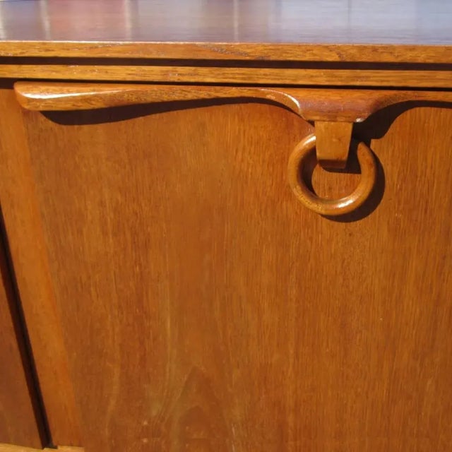 Vintage Danish Style Teak Credenza For Sale In Houston - Image 6 of 7