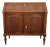 Italian Walnut Secretaire with Drop-Leaf, 1950s For Sale