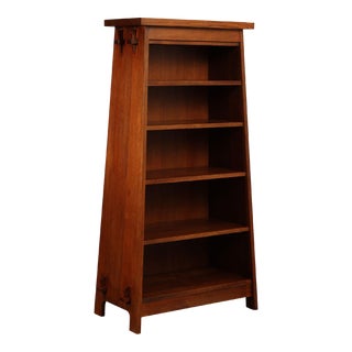Stickley Mission Collection Oak Bookshelf Tower For Sale