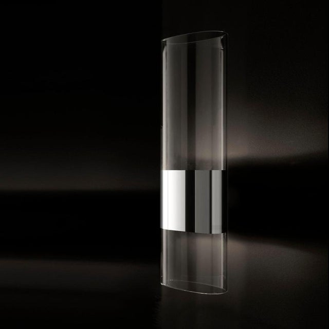 Wall Lamp in Aluminium and Pyrex Glass by Francesco Rota for Oluce For Sale - Image 3 of 6