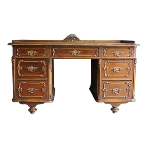 Late 19th Century Austrian Leather Top Desk
