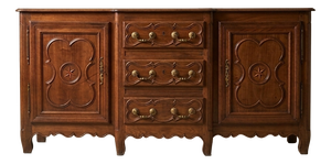 Antique French Country Wood Sideboard, 1850