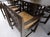 Late 20th Century Late 20th Century Brown Oak Cassina Macintosh Drop Leaf Dining Table 6 Rush Seat Chairs Set Mint For Sale - Image 5 of 18