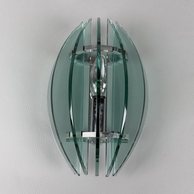 Vintage Wall Lamps in Smoked Glass from Veca, 1970s, Set of 2 For Sale - Image 4 of 14