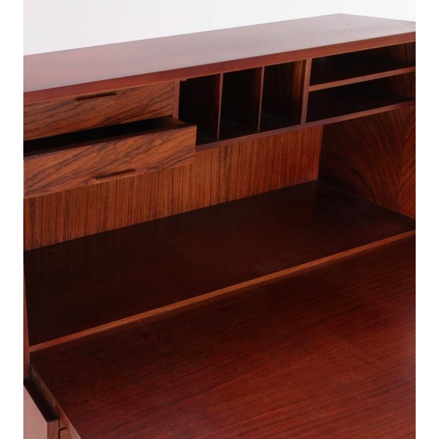 Mid-Century Modern Model 81 Secretary Desk by Arne Wahl Iversen for Vinde Møbelfabrik, Denmark, 1960s For Sale - Image 3 of 6