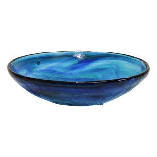 Italian Cobalt Blue Glass Centerpiece from La Murrina, 1980s For Sale